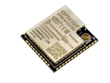 ESP32‑WROOM‑32U modul 16 MB flash memóriával, U.FL külső antennás csatlakozóval