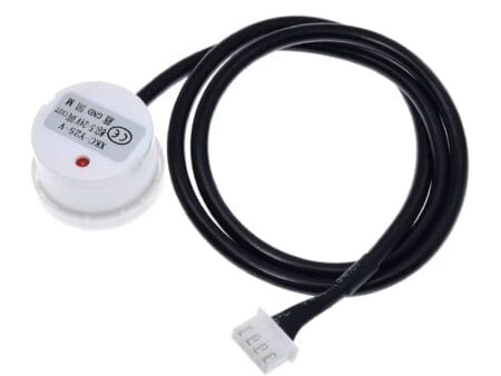 Non-contact folyadékszint-érzékelő szenzor modul (XKC-Y25) vízszint méréshez, Arduino és IoT projektekhez optimalizált, csőfalon keresztüli indukciós technológiával.