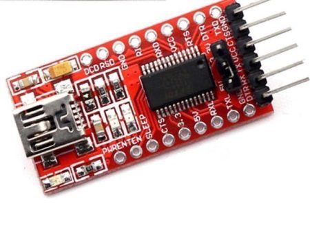 USB-Soros illesztő (3V3/5V) [FT232RL chipset, piros, clone] - Image 4