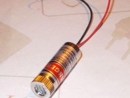 Vörös lézer vonal-modul (5mW, fémház, red laser)