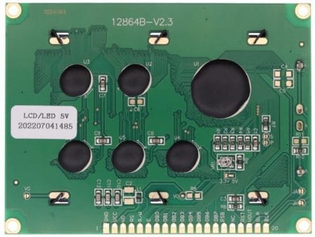 128x64 grafikus TFT/LCD (128*64, SPI/Paralell, kék, ST7920) - Image 8