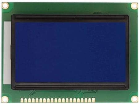 128x64 grafikus TFT/LCD (128*64, SPI/Paralell, kék, ST7920) - Image 9