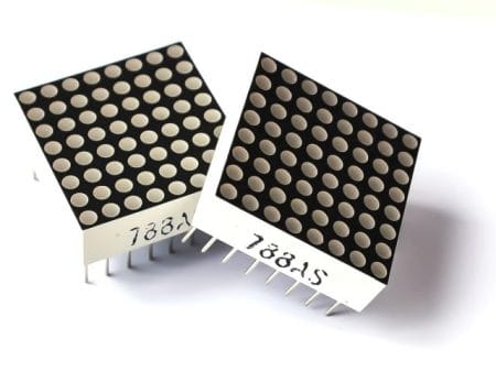 8x8 LED-mátrix (piros, 788AS, 1.9mm)