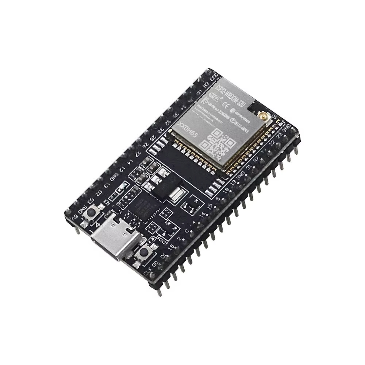 NodeMCU ESP32 panel nagy hatótávú vezeték nélküli kapcsolatokhoz és intelligens IoT rendszerek fejlesztéséhez.