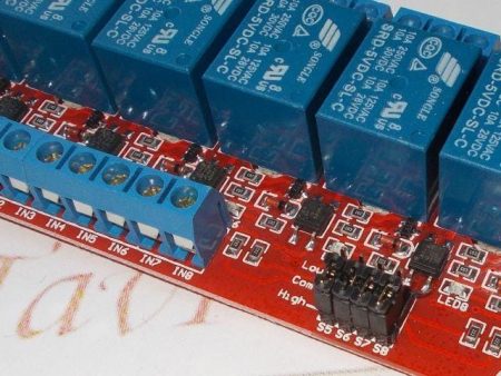 Relé-modul - 8-csatorna, optocsatolt (polarítás állítható; 5V) - Image 4