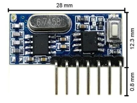 Távirányító adó-vevő pár (Rádiós, 4 csatorna, tanítható, 433MHz) - Image 4