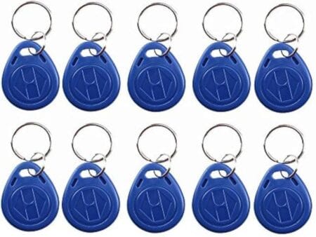 125 kHz RFID kulcstartó (T5577 chip írható) - KÉK [10db/pack]