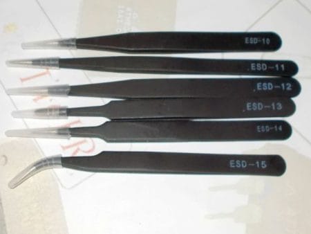 Műszercsipesz (antisztatikus, rozsdamentes, ESD, 6x készlet) - Image 7