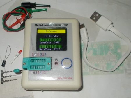 Univerzális félvezető-teszter - LCR-TC1 / LCR-T1