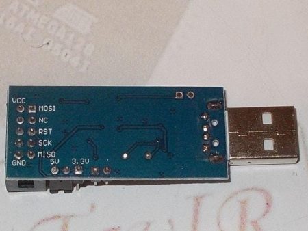 TavIR USBasp USB programozó (ISP10/6 konverterrel) - Image 2