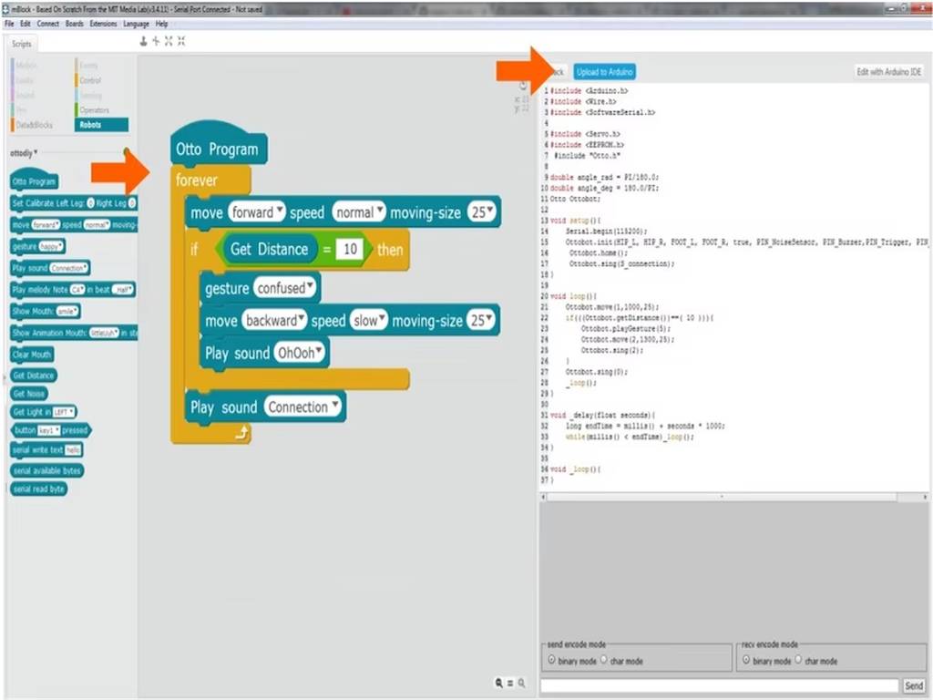 Egy Otto típusú, 3D nyomtatott humanoid oktatórobot szervomotoros lábakkal, Arduino-kompatibilis mikrokontrollerrel és érzékelőkkel szerelve — ideális kezdő robotikai projektekhez.