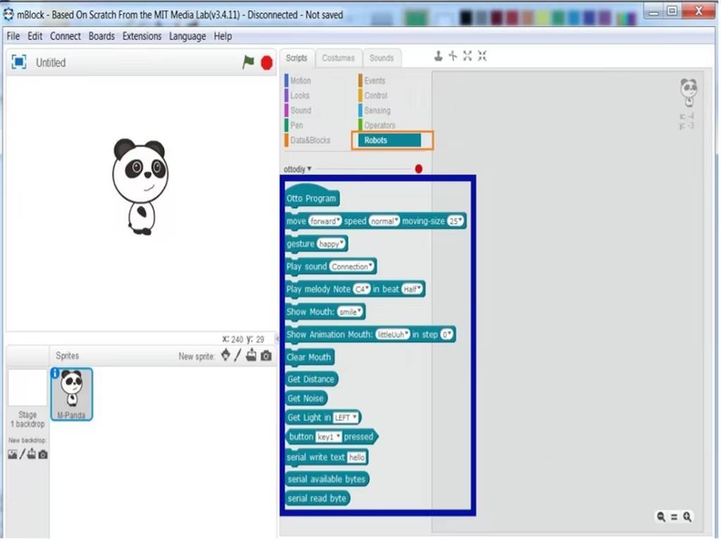 Egy Otto típusú, 3D nyomtatott humanoid oktatórobot szervomotoros lábakkal, Arduino-kompatibilis mikrokontrollerrel és érzékelőkkel szerelve — ideális kezdő robotikai projektekhez.