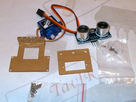 Robot ultrahang kit (tartóelemek, SG90 szervo, SR04 szenzor) - Image 4