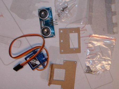 Robot ultrahang kit (tartóelemek, SG90 szervo, SR04 szenzor) - Image 3