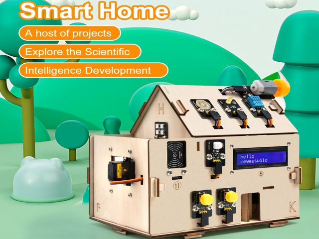 Smart Home / OkosHáz projekt (ESP32 IoT, RFID, Keyes)