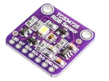 RGB színmérő (I2C; TCS34725; 3/5V)