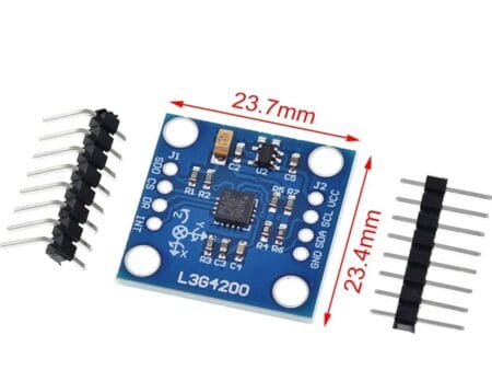 GY‑50 L3G4200D digitális giroszkóp – I²C/SPI sebesség szenzor modul drónokhoz, robotikához, Arduino projektekhez