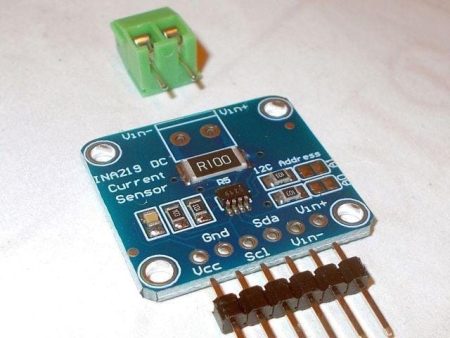 INA219 (0-3.2A; 0-26V) precíziós teljesítménymérő szenzor