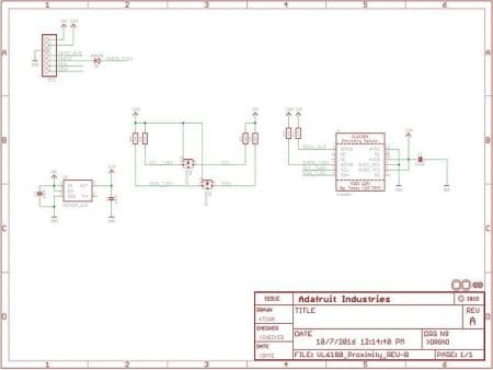 LIDAR távolságszenzor (lézeres, precíziós távmérő; VL6180X) - Image 3