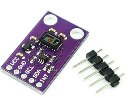 „A MAX30105 optikai bioszenzor modul egy nagy pontosságú, fotodetektor alapú mérőeszköz, amely pulzus- és oxigénszint mérésre alkalmas laboratóriumi környezetben, Arduino vagy Raspberry Pi projektekben. Professzionális kialakítása és I2C interfésze révén megbízhatóan érzékeli a véráramlás fényvisszaverődését, így pontos SPO₂ és pulzusadatokat biztosít. Ideális választás fejlesztőknek, kutatóknak és hobbielektronikai felhasználóknak, akik precíz biológiai mérőműszert keresnek.”