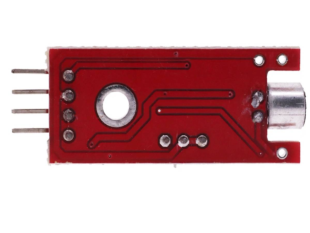 A KY‑038 egy kis méretű PCB‑modul, amelyen elektret kondenzátoros mikrofon és elektronika található — a modul képes hangot érzékelni és analóg vagy digitális jelet kiadni. Ideális mikrokontrolleres projektekhez, mint zajriasztó vagy egyszerű hangdetektor.”