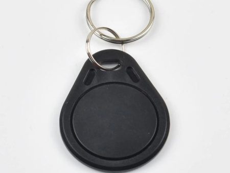 S50/Mifare (1k) fekete RFID kulcstartó (írható, ISO14443A/UID)