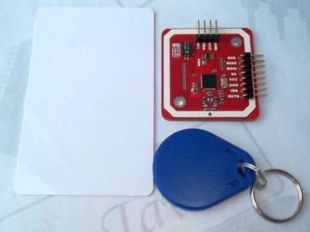 PN532 Mifare RFID író/olvasó modul 13,56 MHz-es frekvencián, I²C, SPI és UART interfész támogatással, proxy mód lehetőséggel, Arduino és Raspberry Pi kompatibilitással