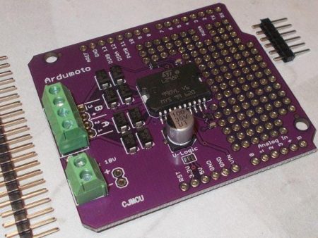 Motor shield - protoshield (L298N; 18V@2A)