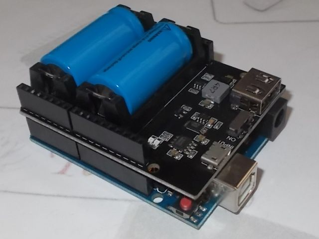 Arduino PowerBank Shield (1x/2x 16340)