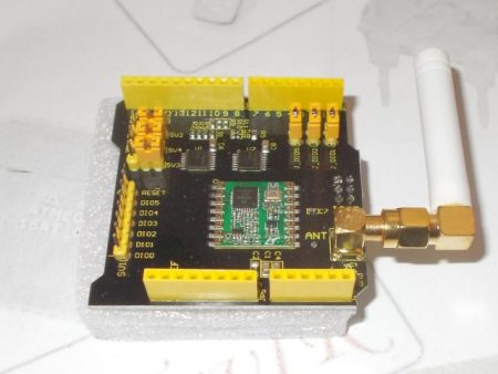 RFM69HCW - Rádió-shield (868MHz, Keyestudio)