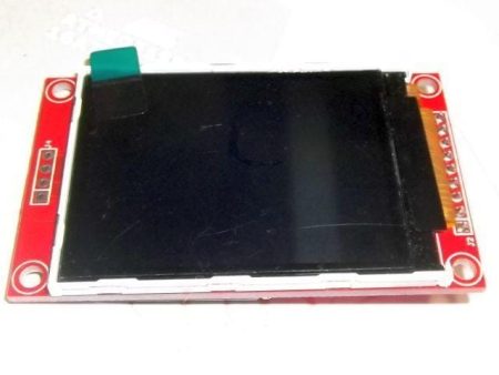 2.2 hüvelykes, 240×320 felbontású TFT LCD modul SD kártyafoglalattal és ILI9341 vezérlővel, 3,3 V-os logikai feszültséghez