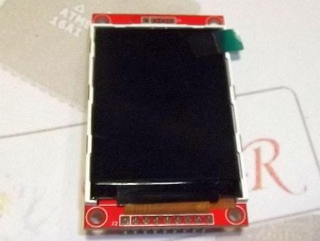 2.2 hüvelykes, 240×320 felbontású TFT LCD modul SD kártyafoglalattal és ILI9341 vezérlővel, 3,3 V-os logikai feszültséghez